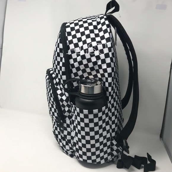 VANS Backpack Alumni Off the Wall B/W Checkerboard - Picture 4 of 8